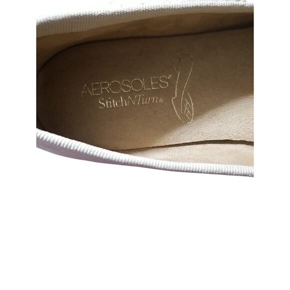 New Aerosoles Betunia LINEN Woven Slip On Loafer Smoking Slippers Women's Sz.9.5 - Picture 3 of 7